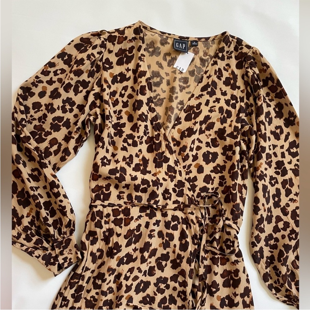 GAP Wrap Front Maxi Dress NWT size 0 - Picture 5 of 10